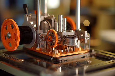 3D打印机的齿轮组件图片