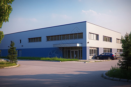 工厂的仓库建筑背景图片