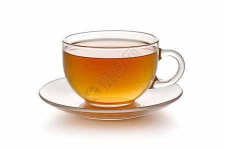 杯子中美味清香的茶图片
