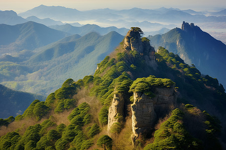 崎岖的山脉图片