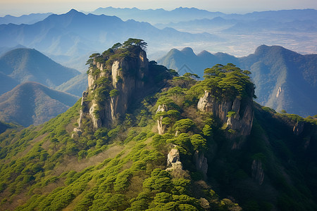 山顶的景色图片