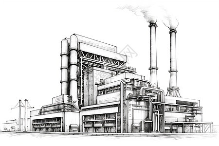 标志性烟囱图纸图片