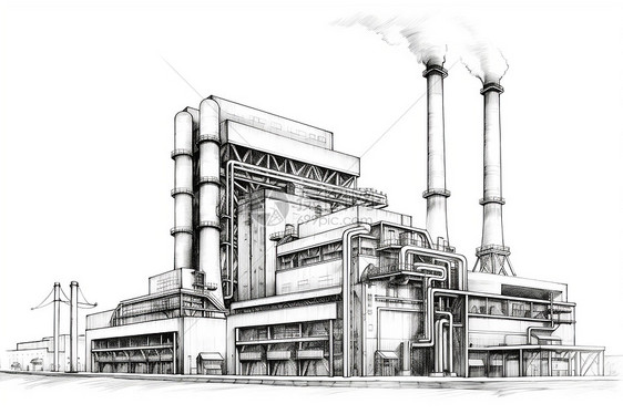 标志性烟囱图纸图片