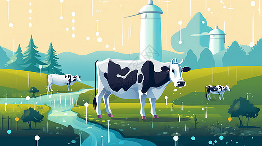 智能奶牛养殖图片