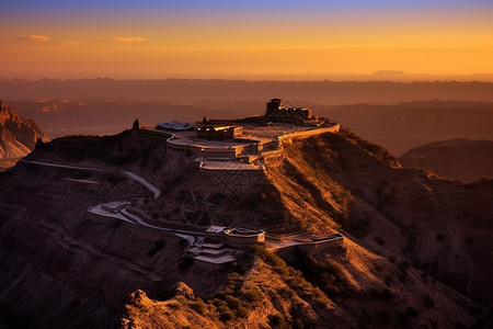 大峡谷景区的风光背景图片