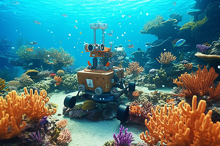 水下机器人图片