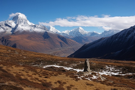 寒冷的山顶图片