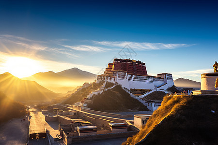 陡峭的山脉图片