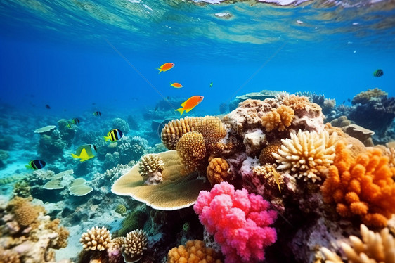 美丽的珊瑚礁图片