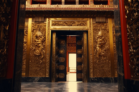 宏伟的宫殿入口图片
