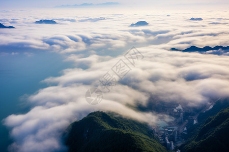 天空的云海图片