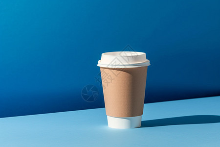 咖啡外卖包装广告背景图片