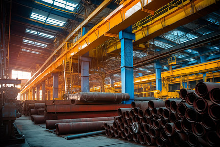 工业金属冶炼厂图片