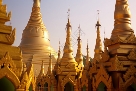 亚洲传统佛教历史建筑图片