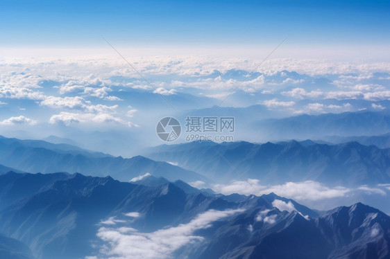 美丽的山中云海景观图片