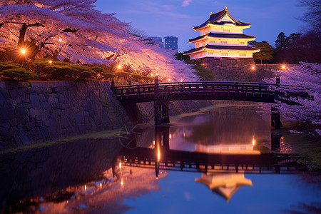 安静的夜景图片