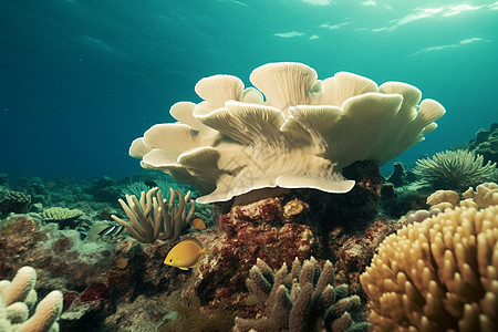 深海的珊瑚图片