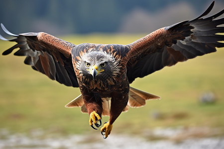 自由飞翔的猫头鹰图片