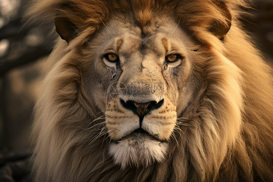 雄伟的非洲狮子图片