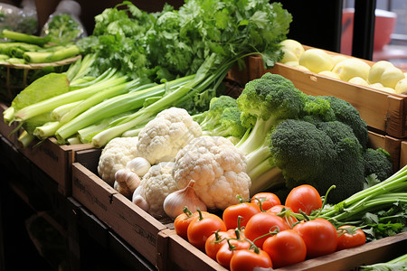 市场新鲜蔬菜新鲜的农作物背景