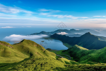 玉山岛的自然景观图片