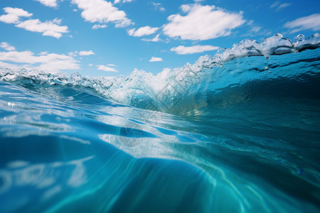 清澈的海水图片