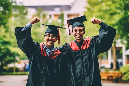 学校中的毕业生图片