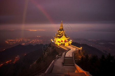 城市古建筑的美丽景观图片