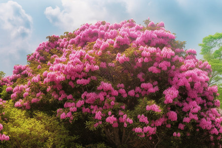 粉红色的杜鹃花图片