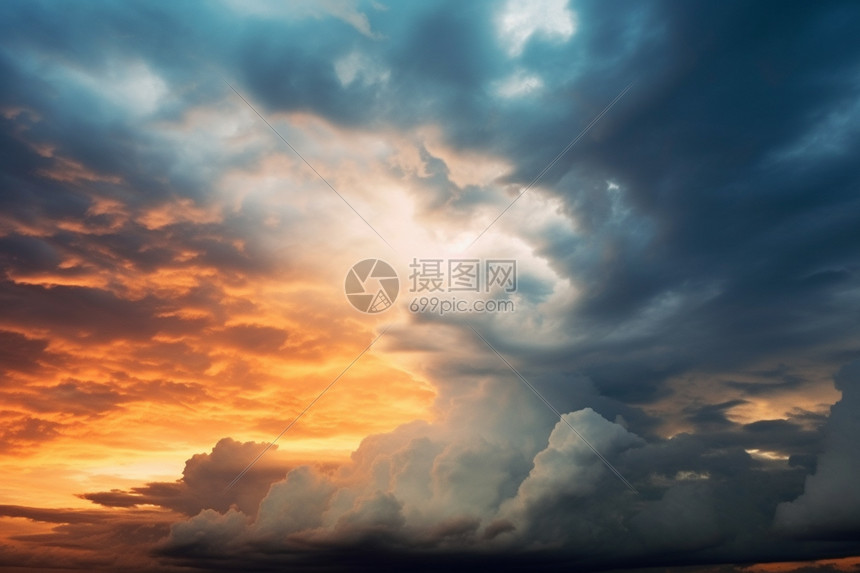 多云的天气现象图片