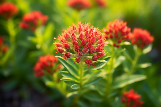 红景天植物的特写镜头图片