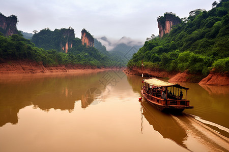 壮观的丹霞山地貌背景图片