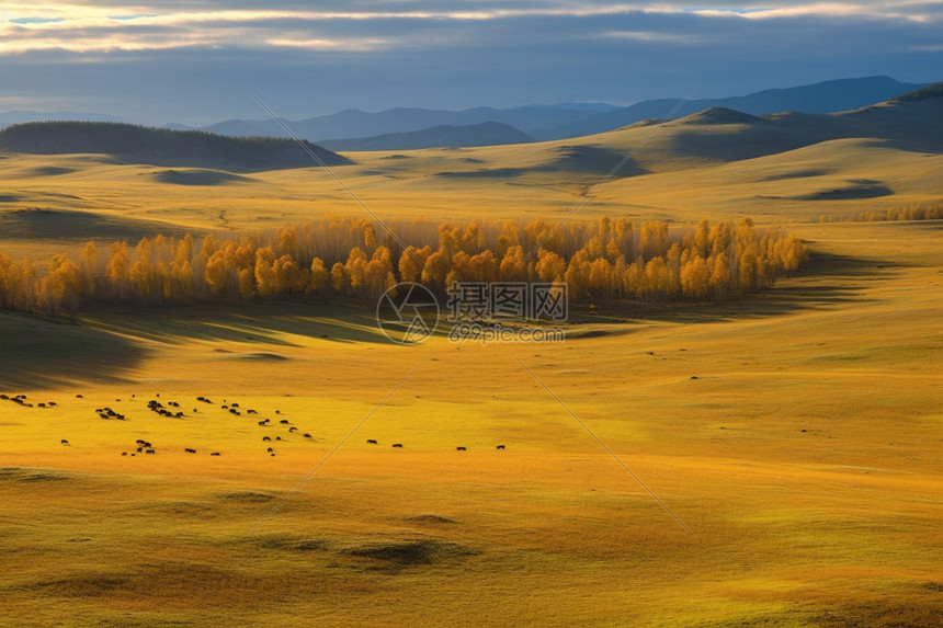 美丽的乌兰布通草原图片