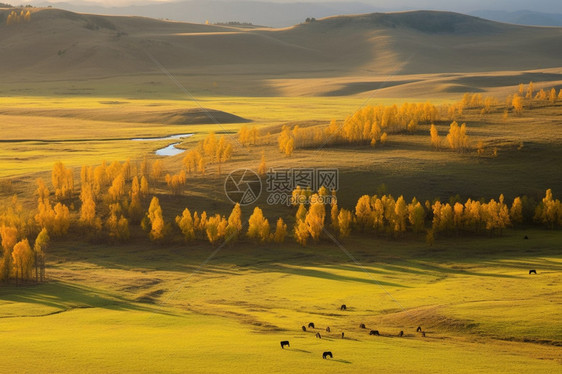 秋天的乌兰布通草原图片