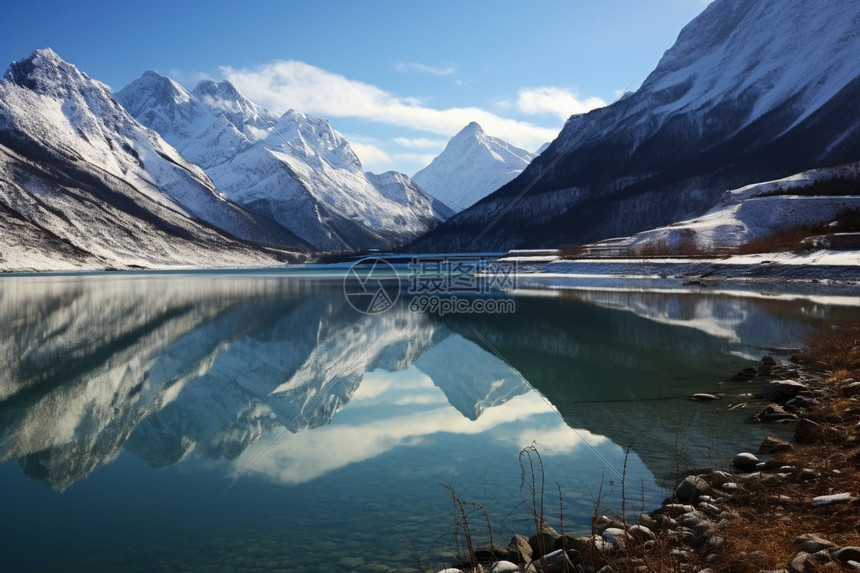 高原中冉乌湖的自然景观图片