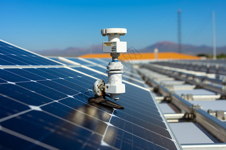 太阳能系统太阳能光伏系统监控设备背景