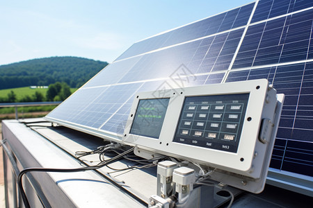太阳能光伏系统电池板图片