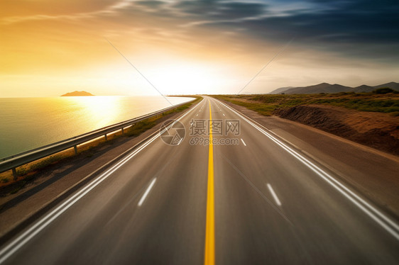 沿海地区的高速公路图片