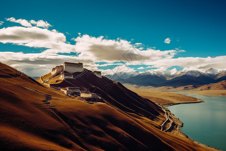 藏区高原的美丽景观图片