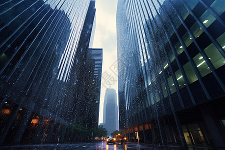 暴雨街道捕捉城市暴雨的本质设计图片