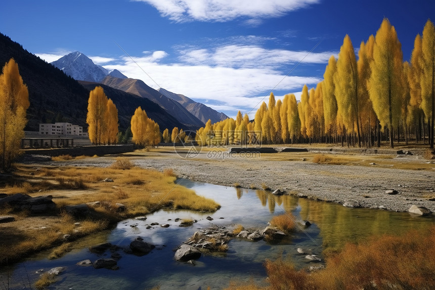 甘孜秋天的自然风景图片