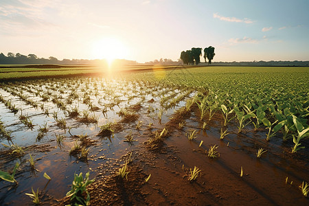 农业洪水对作物生长的影响图片