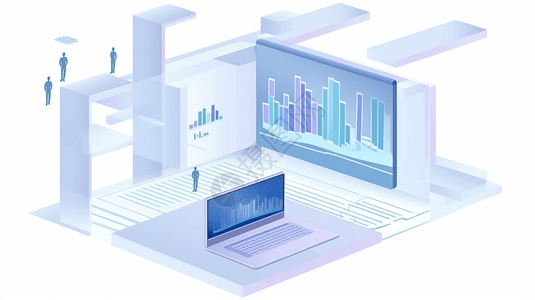 2.5d商务金融场景图片