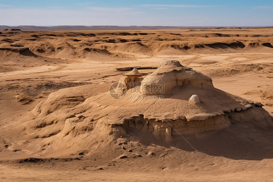 沙漠土台地貌图片