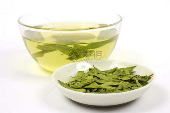 新鲜的茶叶图片