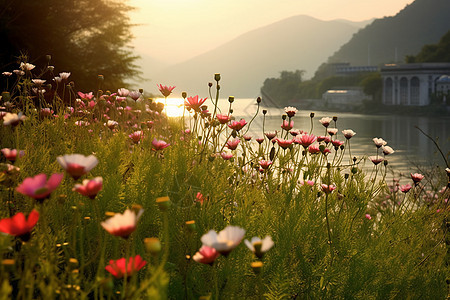 春天的小花和小草图片