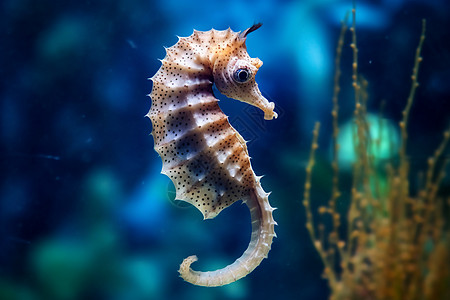 海底小纵队海洋水族馆的海马背景