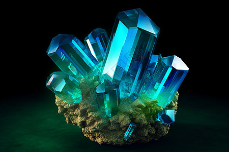 翡翠矿3d宝藏水晶设计图片