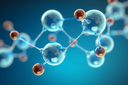 氢分子结构背景图片