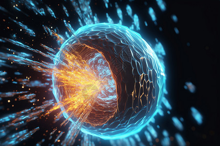 科幻粒子漩涡图片